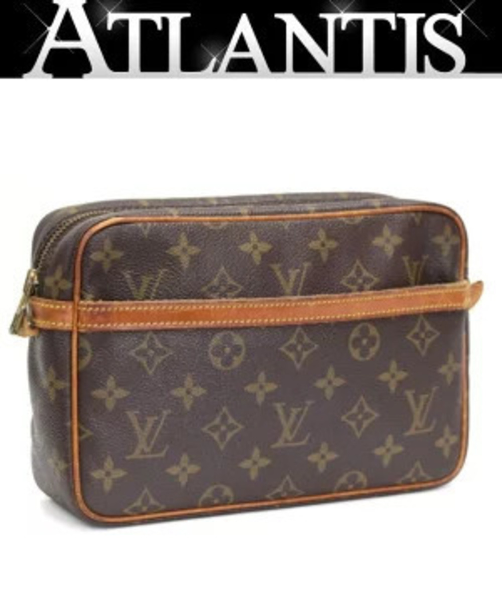 Louis Vuitton Compiegne Pouch Clutch Shoulder Bag Monogram